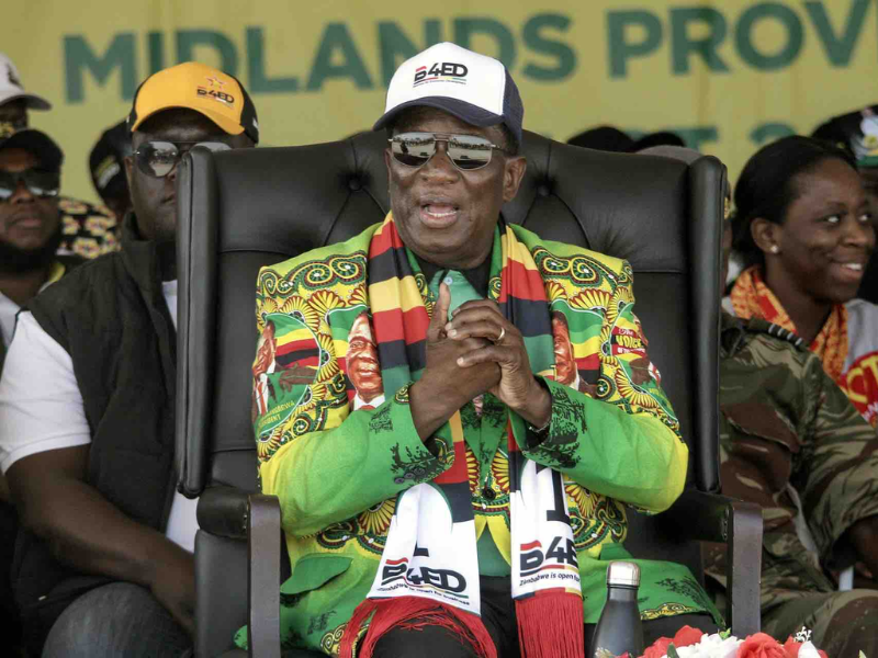 Reeligen a Emmerson Mnangagwa como presidente de Zimbabue