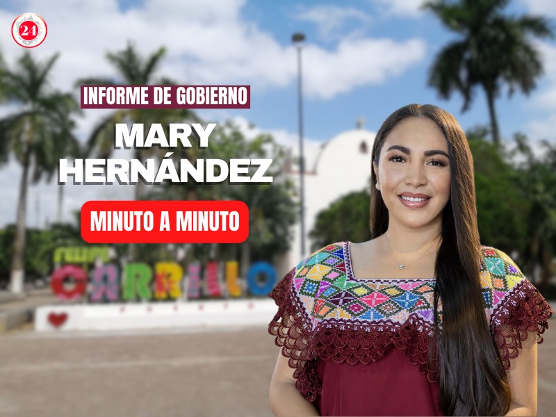 Sigue minuto a minuto el Informe de Gobierno de Mary Hernández, alcaldesa de Felipe Carrillo Puerto
