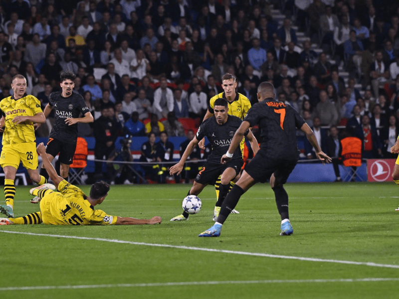 PSG gana 2-0 al Dortmund para liderar el ‘grupo de la muerte’ de la Champions League