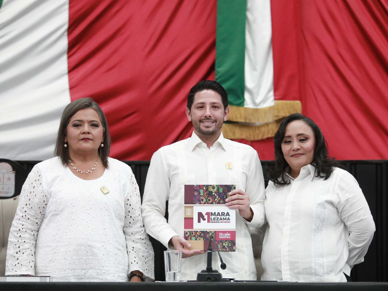 Recibe XVII Legislatura el Primer Informe de la gobernadora Mara Lezama