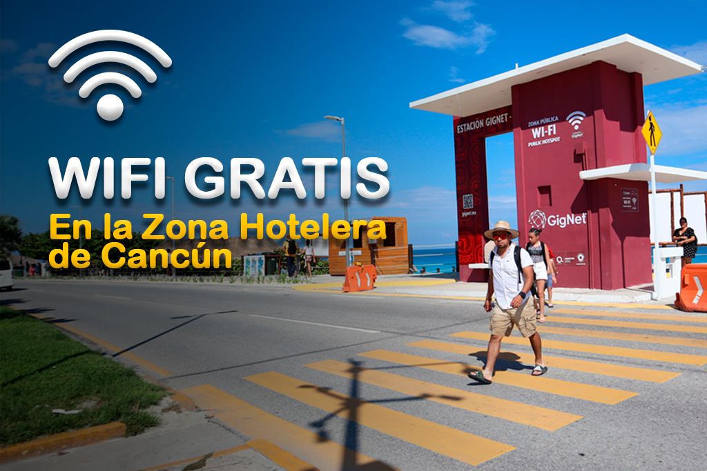 Wifi gratis en la zona hotelera de Cancún