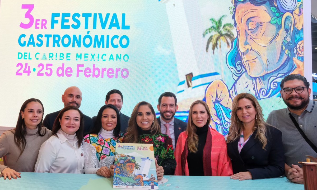 Presentación del Festival del Caribe Mexicano, en presencia de tour operadores, mayoristas y empresarios de negocios turísticos del mundo.