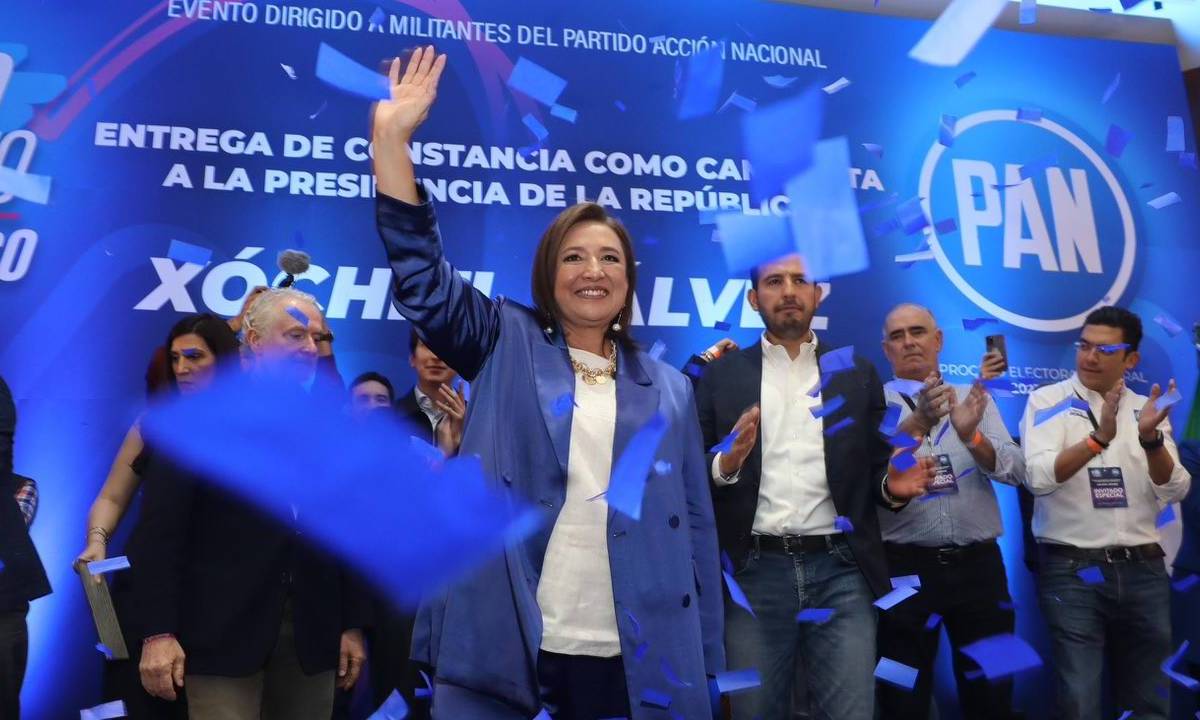 Xóchitl Gálvez es la candidata oficial del PAN a la Presidencia de México.