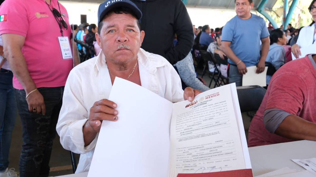 En tan solo 6 meses se logró inscribir y entregar los títulos en Felipe Carrillo Puerto, municipio donde se localiza una quinta parte de los ejidos de Quintana Roo.