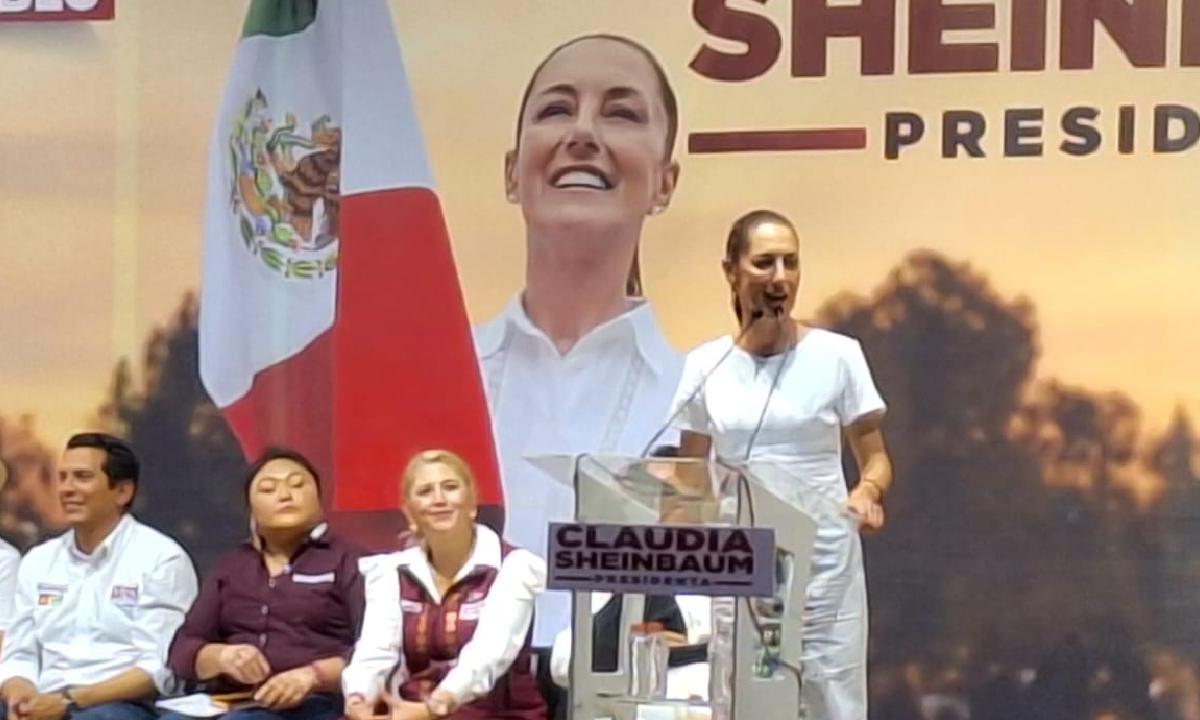 Claudia Sheinbaum en Yucatán.