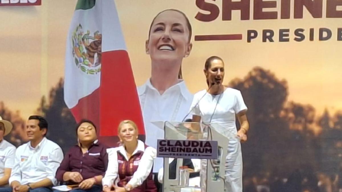 Claudia Sheinbaum en Yucatán.