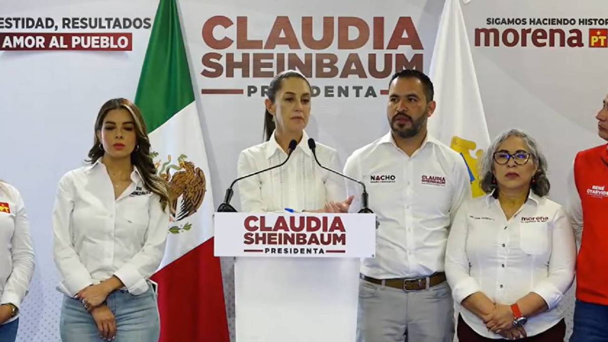 Claudia Sheinbaum pidió el voto "parejo" para los partidos de la coalición Sigamos Haciendo Historia.