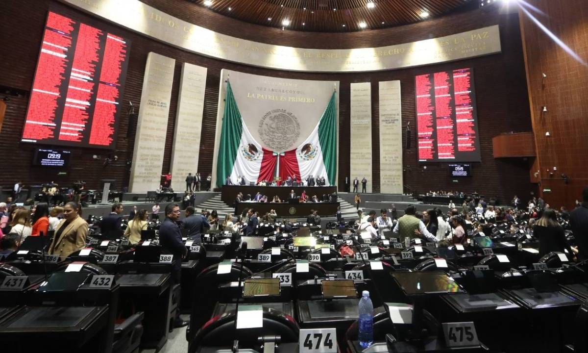 Sesión de la Cámara de Diputados, en la que se aprobó la creación del Fondo de Pensiones para el Bienestar.