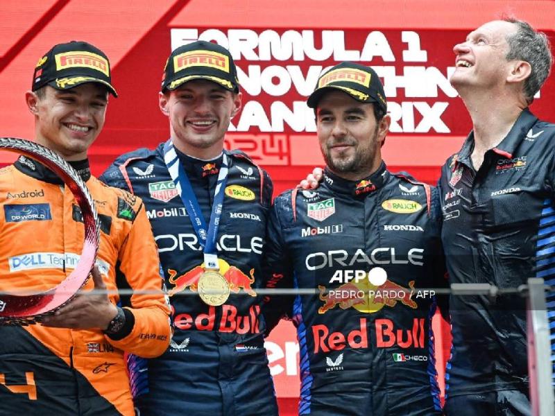 Verstappen gana el GP de China en la F1; “Checo” llega tercero