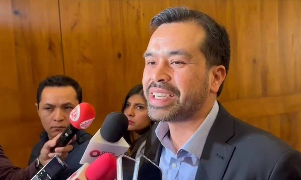 Jorge Álvarez Máynez, candidato de Movimiento Ciudadano, en entrevista.