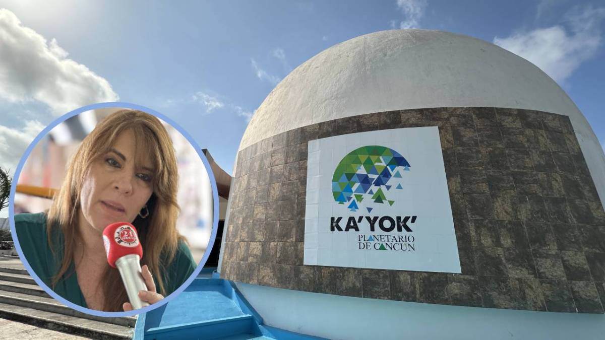 Laura Rojo Farber, vocera en el Planetario Ka’Yok’ .