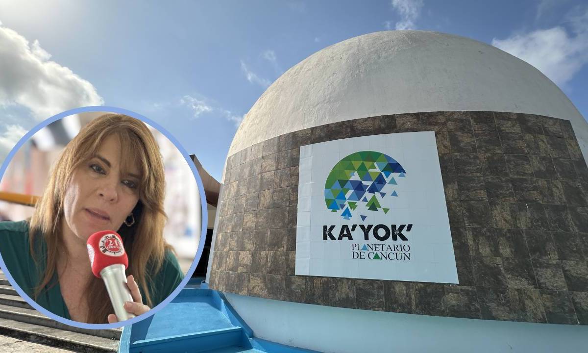Laura Rojo Farber, vocera en el Planetario Ka’Yok’ .
