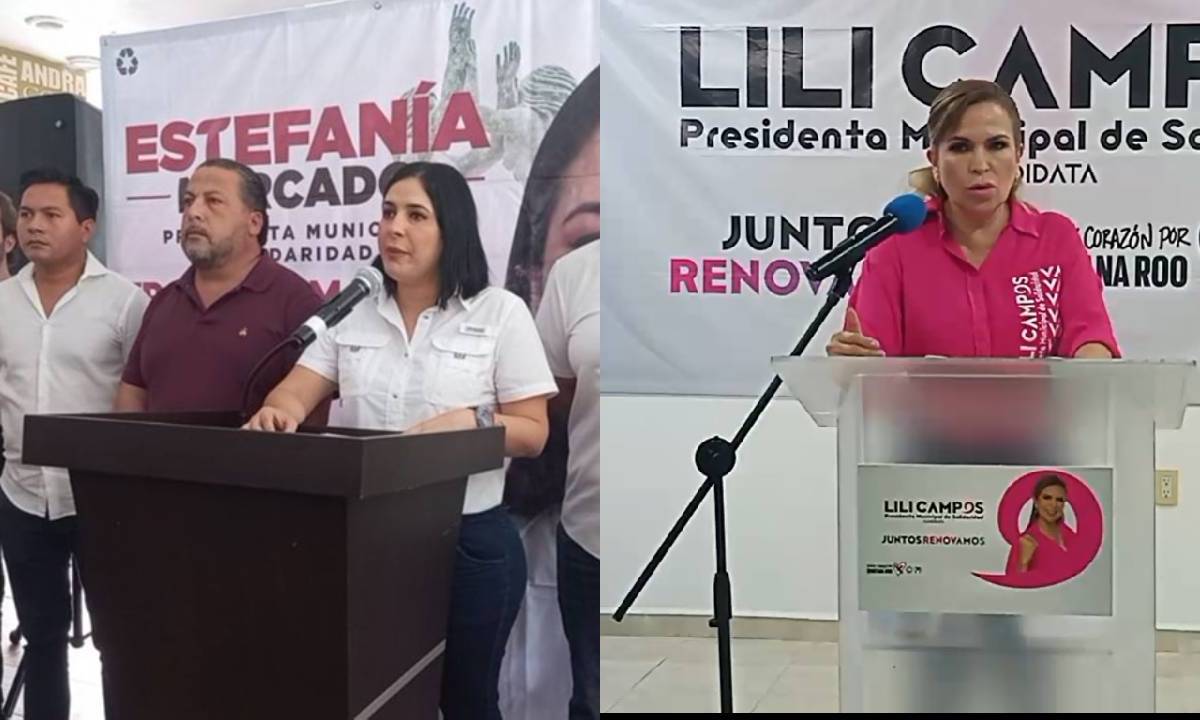 Estefanía Mercado y Lili Campos dieron conferencias de prensa en la que hablaron del asesinato de Oscar N, un miembro de la campaña de la morenista.