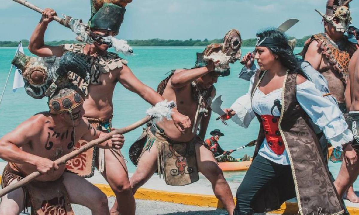 Imagen ilustrativa de espectáculo de danza Mayas y Piratas.