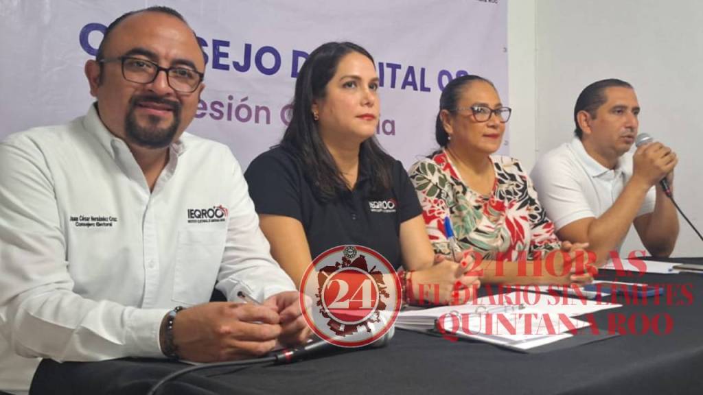 Conferencia de prensa para dar a conocer fechas y sedes de los debates en Quintana Roo.
