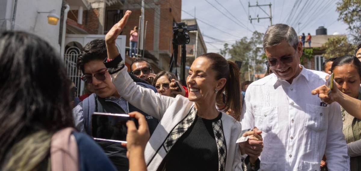 La candidata de Sigamos Haciendo historia aventaja en la contienda por la presidenta.