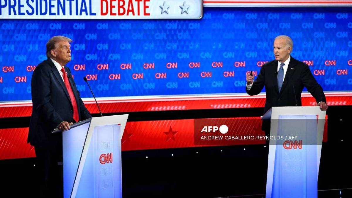 Joe Biden y Donald Trump protagonizaron un primer debate el jueves.