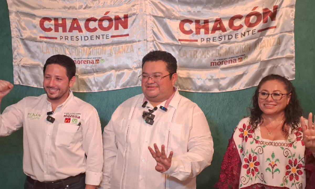 José Luis Chacón anunció anoche su triunfo.