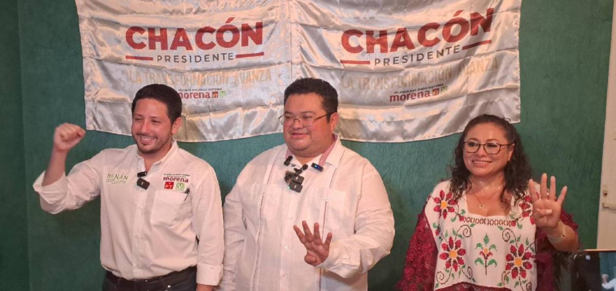 José Luis Chacón anunció anoche su triunfo.