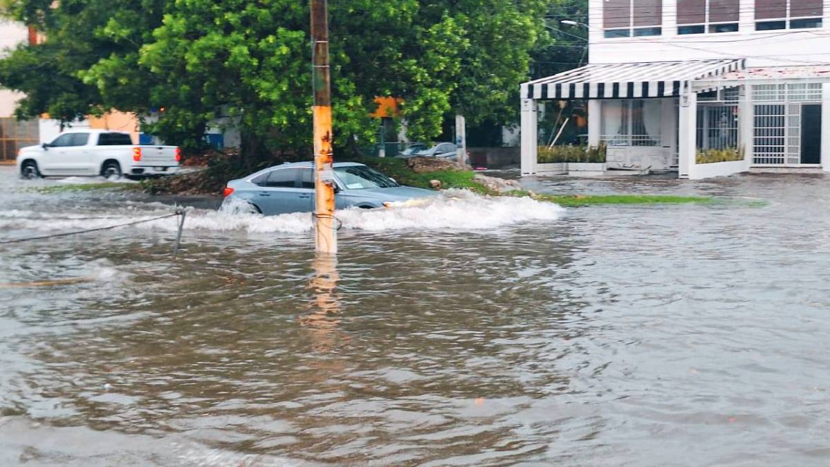 Las lluvias incrementaron los niveles de agua.