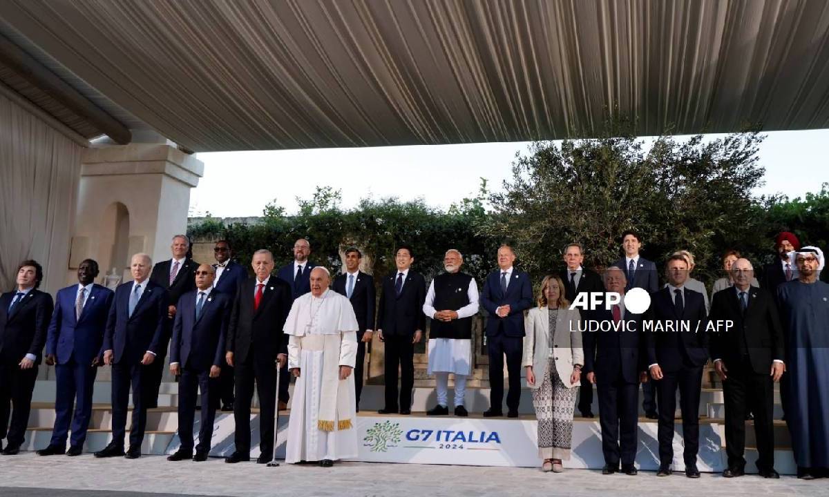 El Papa se reunió con líderes del G7.
