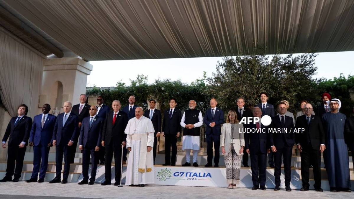 El Papa se reunió con líderes del G7.