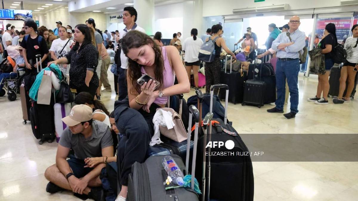 El aeropuerto de Cancún volvió a la normalidad.