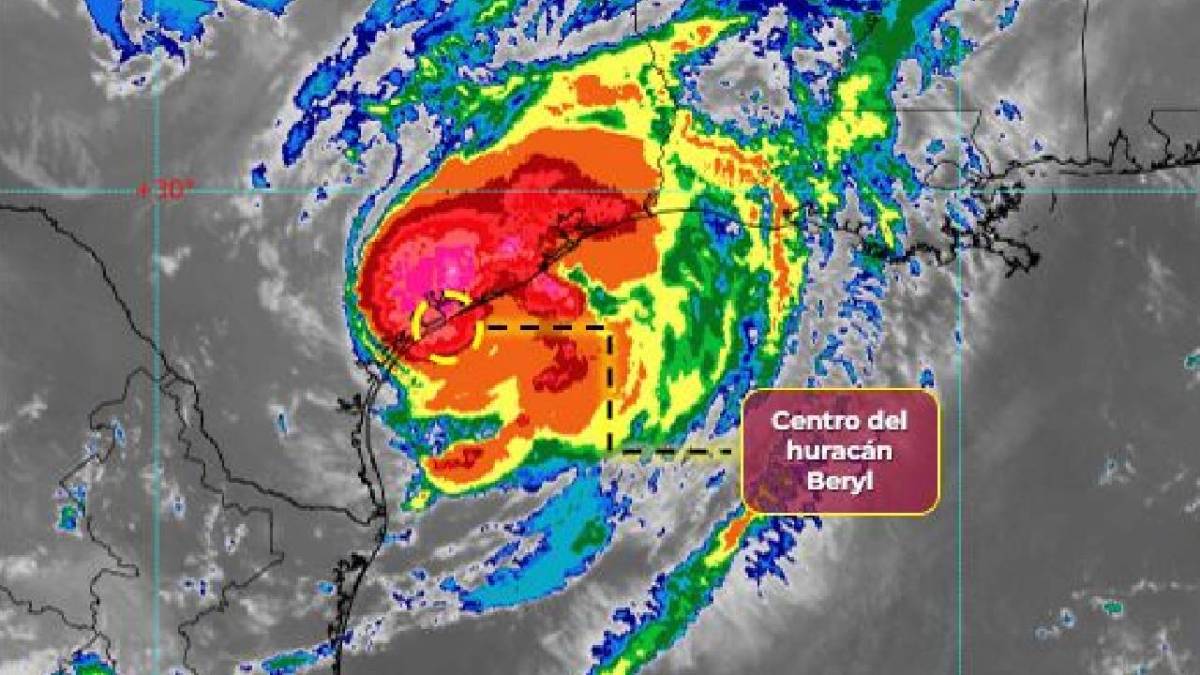 Beryl impactó en Texas.