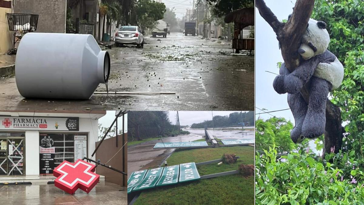 Los daños que el huracán Beryl dejó en Quintana Roo.