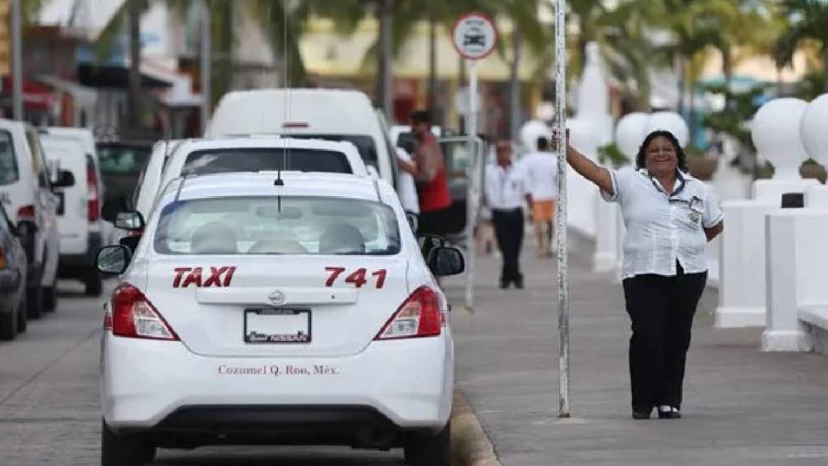 Los taxistas de Cozumel levantaron la voz.