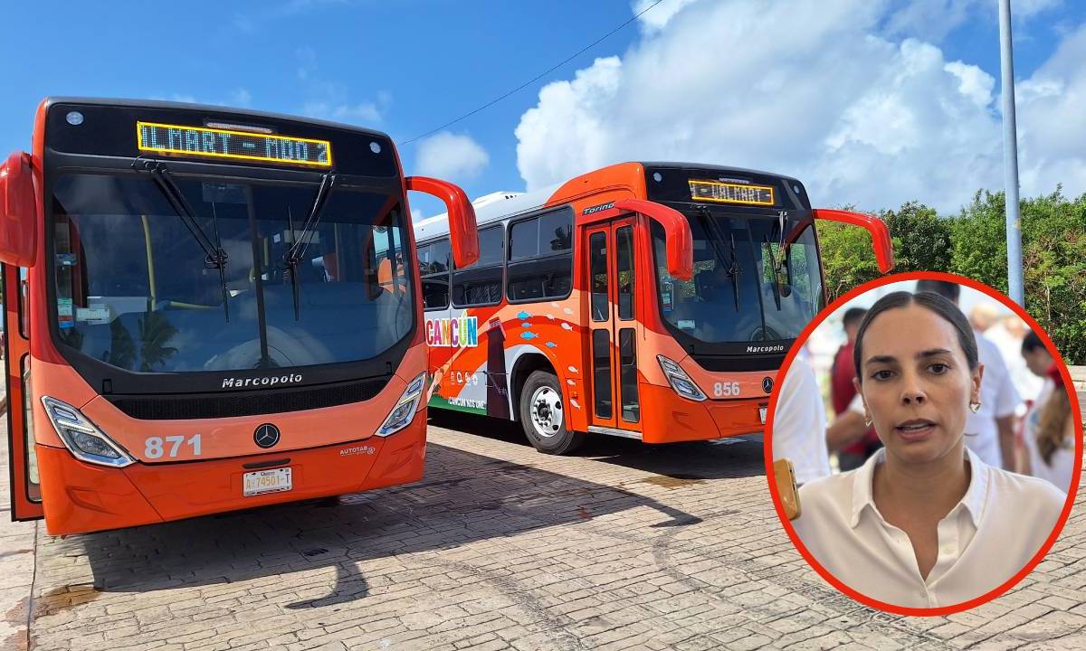 Ana Paty Peralta y el transporte público en Cancún.