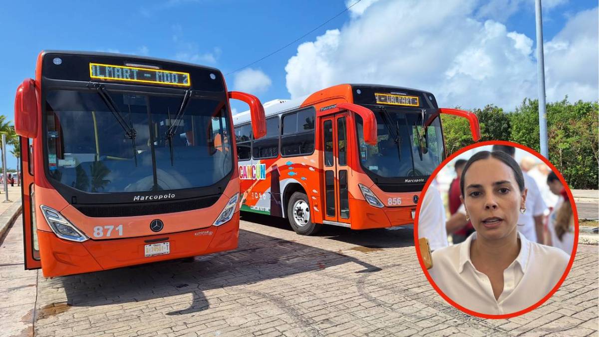 Ana Paty Peralta y el transporte público en Cancún.