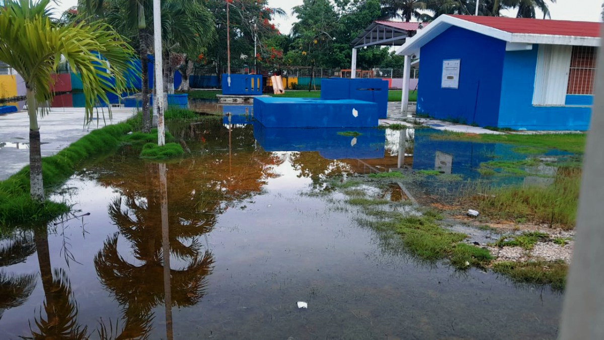 Inundación en Chiquilá.