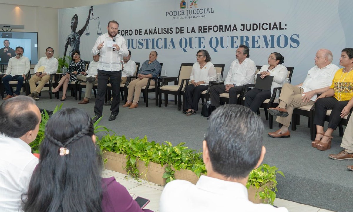 Foro de Análisis de la Reforma Judicial Federal realizado en Chetumal.