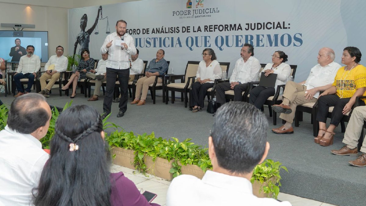 Foro de Análisis de la Reforma Judicial Federal realizado en Chetumal.