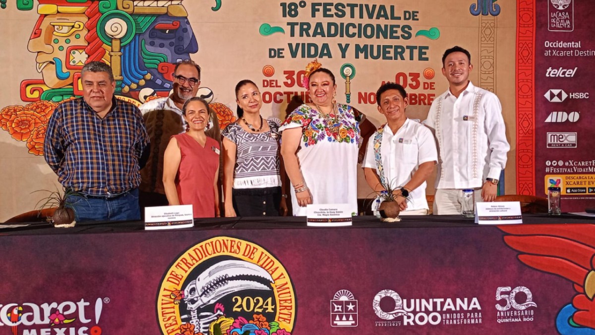 Conferencia de prensa para anunciar el Festival de Tradiciones de Vida y Muerte de Xcaret.