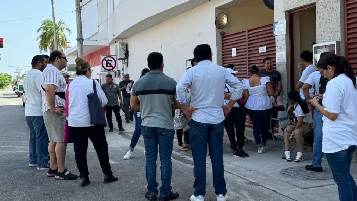 Paro de trabajadores en el PJF de Chetumal.