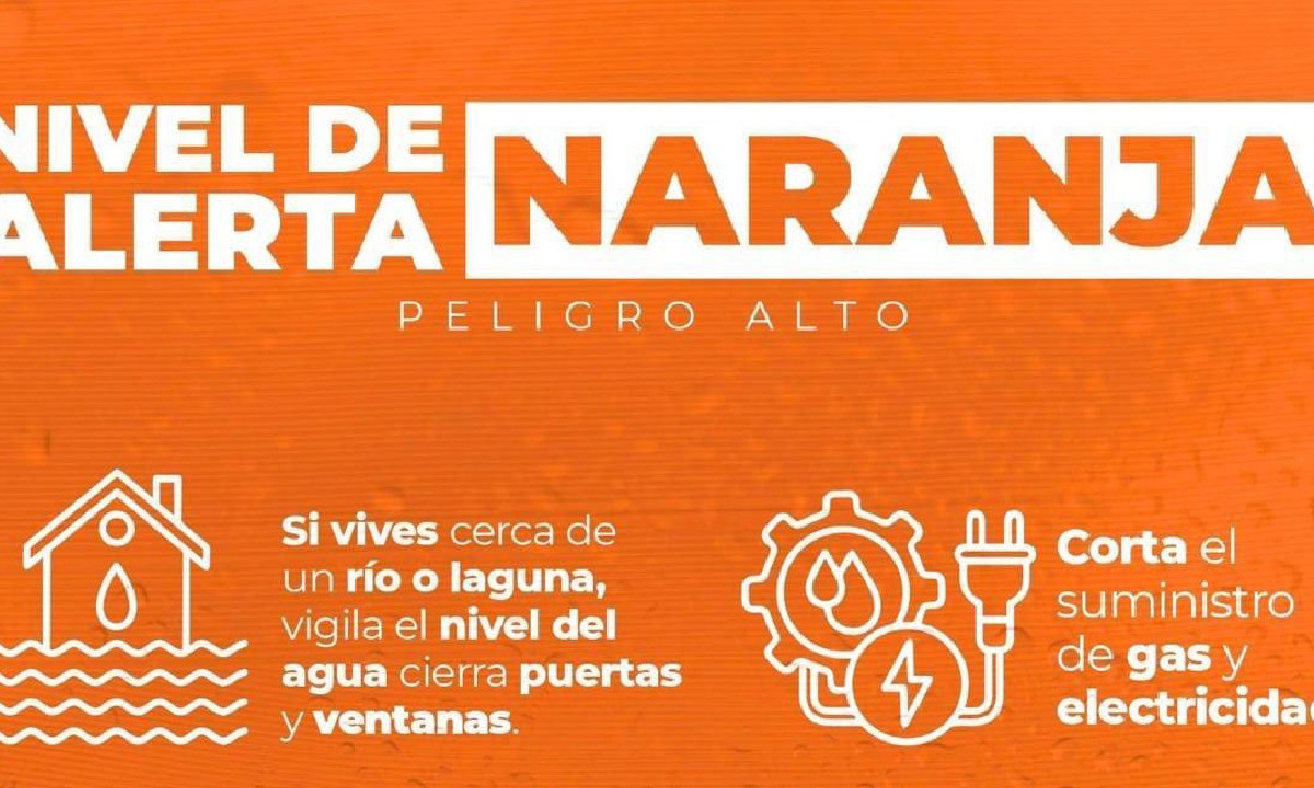 Se mantiene Alerta Naranja en la entidad.