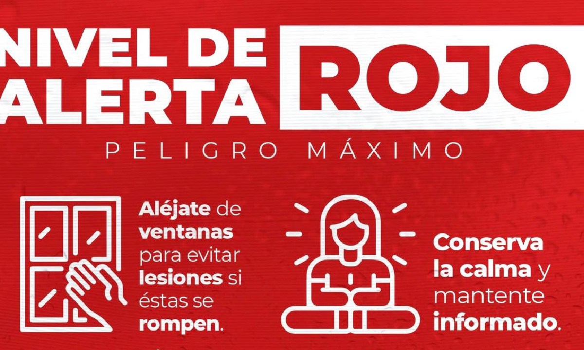 Alerta Roja para varios municipios.