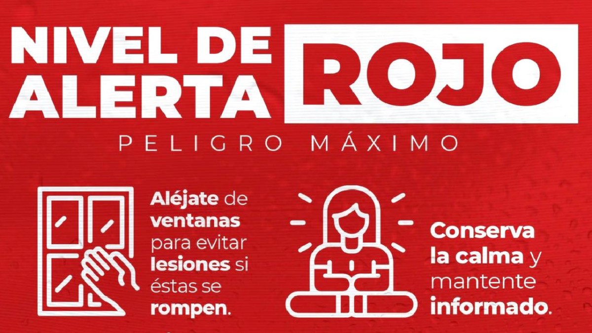 Alerta Roja para varios municipios.