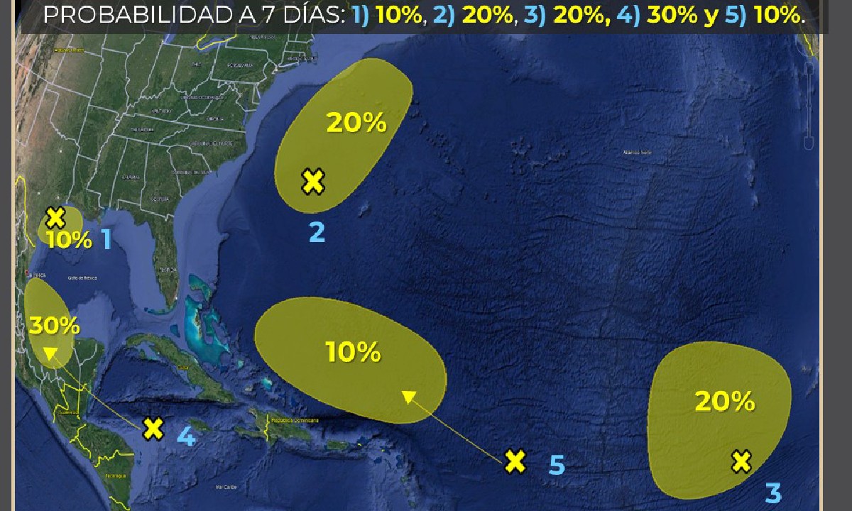 El clima será caluroso con lluvias.