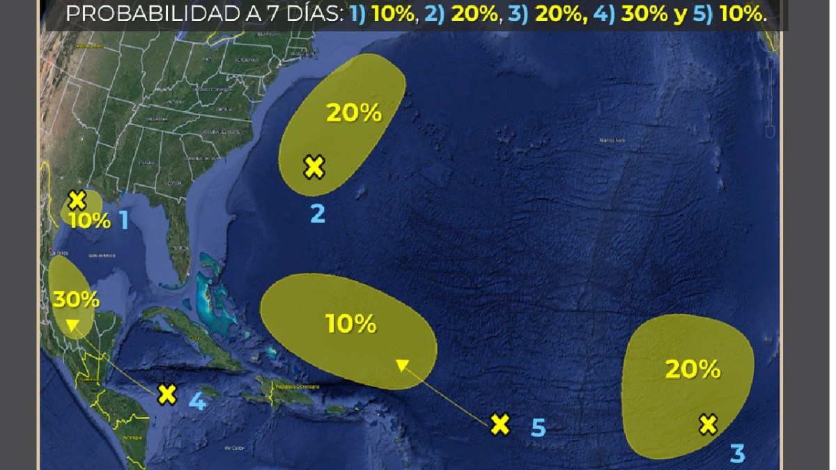 El clima será caluroso con lluvias.