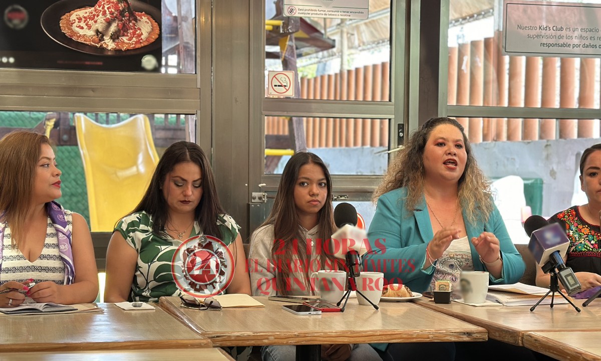 Conferencia de prensa de colectivos feministas.