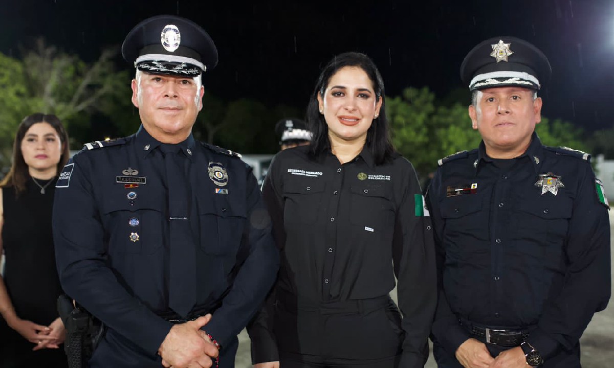 Estefanía Mercado asumió el control de la policía en Solidaridad.