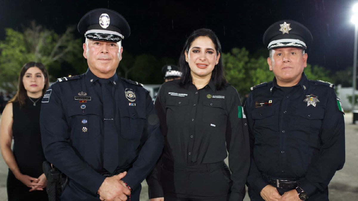 Estefanía Mercado asumió el control de la policía en Solidaridad.