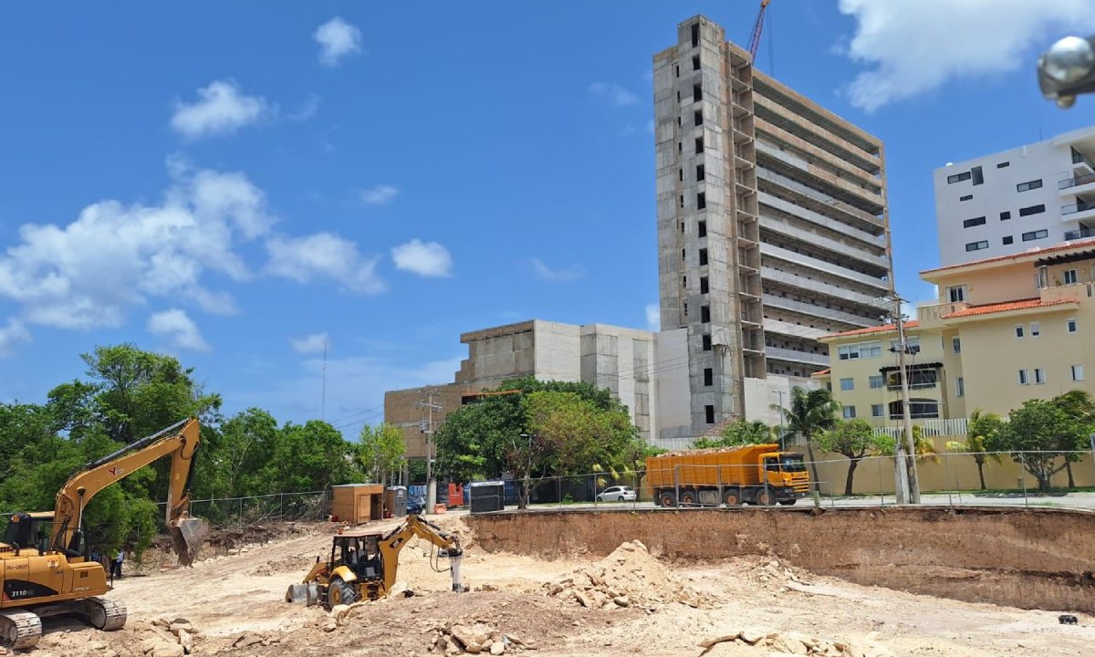 Construcción en Cancún.