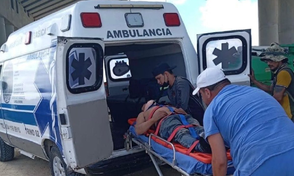 Otro accidente de registró en las obras del Tren Maya.