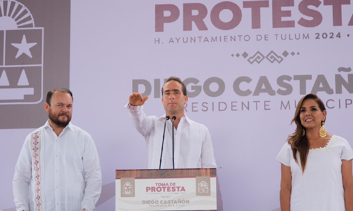 Diego Castañón rindió protesta.