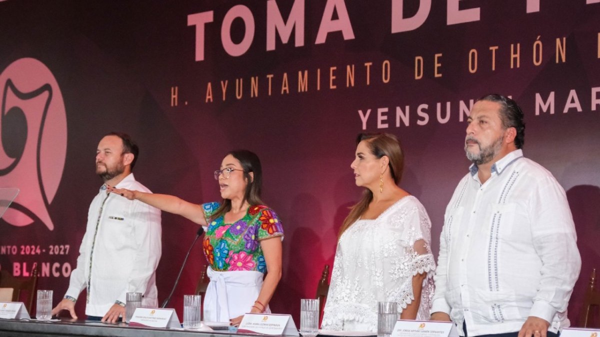 Yensunni Martínez protesta como alcaldesa de Othón P. Blanco.