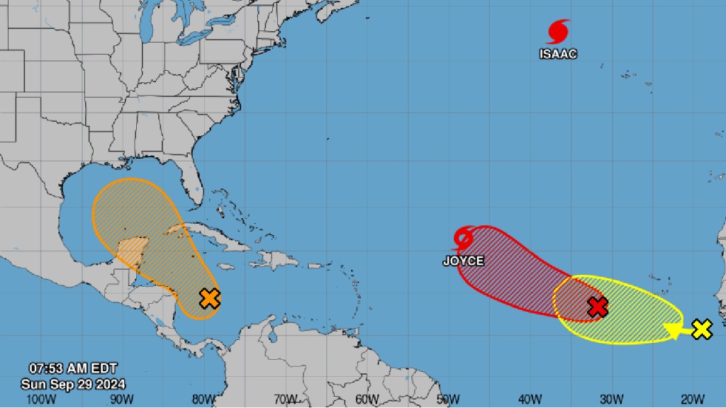 Desarrollo ciclónico bajo vigilancia en el Caribe.